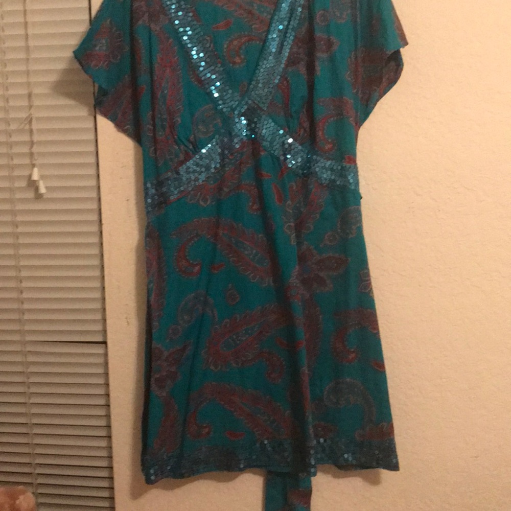 Turquoise beach cover up